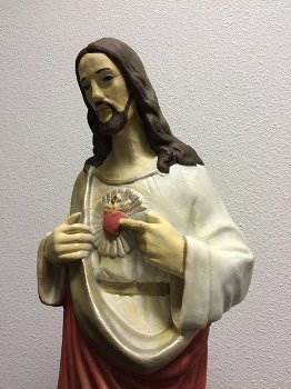 religieus beeld , Here Jezus Christus , heilig hart beeld - 4