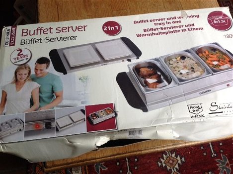Cuisinier Exclusive Buffet Server en Warmhoudplaat in één - 0