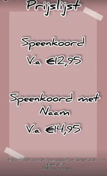 Stel je eigen speenkoord samen ! - 2