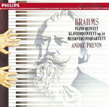 André Previn - Brahms, Musikvereinsquartett – Piano Quintet Op. 34 (CD) Nieuw - 0
