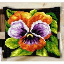 Borduurpakket KUSSEN VIOOLTJE NIEUW !