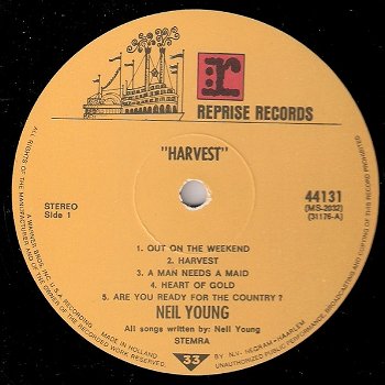 LP - Neil Young - Harvest - 1