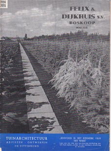 Felix & Dijkhuis, prijscourant 1954/1955, sierplanten