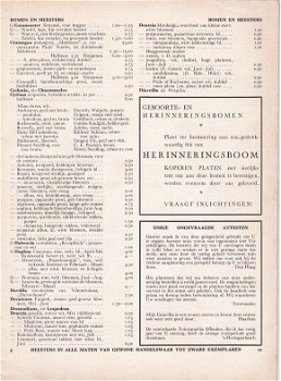 Felix & Dijkhuis, prijscourant 1954/1955, sierplanten - 2
