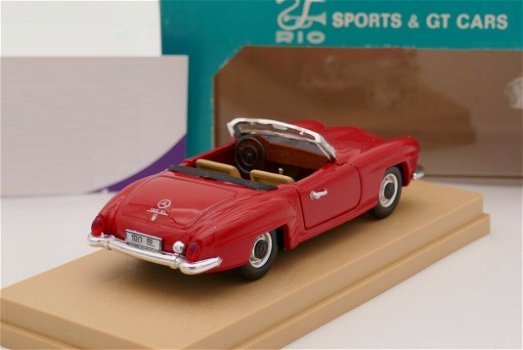 1:43 Rio Mercedes Benz 190 SL open Roadster 1955-1963 rood - 2