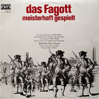 LP - Das Fagott, meisterhaft gespielt - Manfred Sax, fagott - 0
