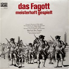 LP - Das Fagott, meisterhaft gespielt - Manfred Sax, fagott