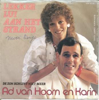 Ad van Hoorn En Karin – Lekker Lui Aan Het Strand (1985) - 0