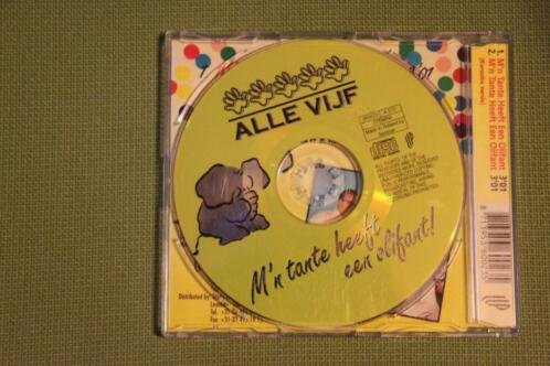 226l - cd single - alle vijf - m n tante heeft een olifant - Afbeelding 2