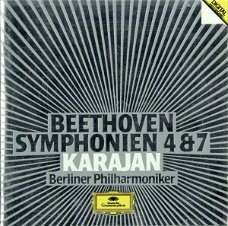 Herbert Von Karajan -  Beethoven , Berliner Philharmoniker – Symphonien 4 & 7  (CD) Nieuw