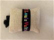 Zwarte Friendship armband met regenboog letters logo paris - 1 - Thumbnail