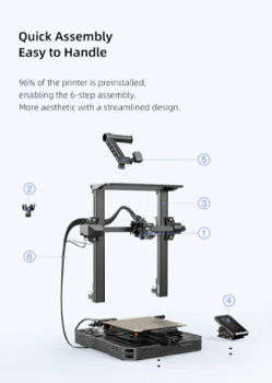 Creality Ender-3 S1 Pro 3D Printer, Sprite Full Metal Direct Extruder - 7