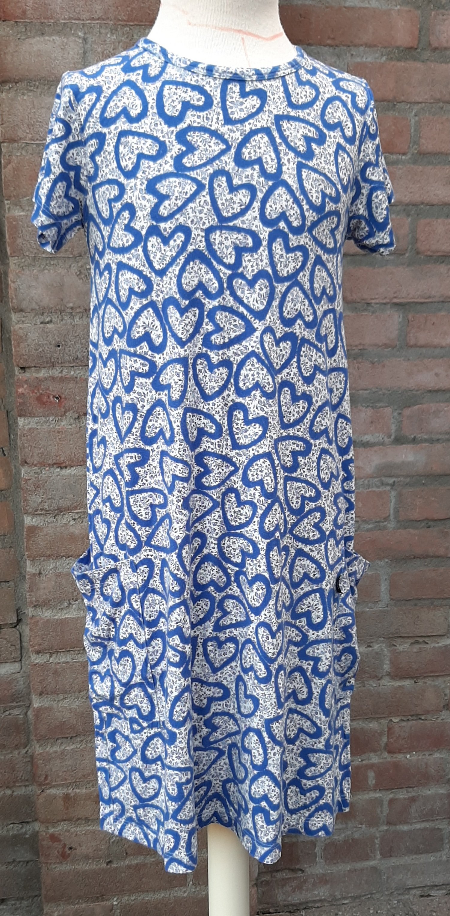 140 blauw stretch jurkje Agnes b (10 jaar) - Afbeelding 3