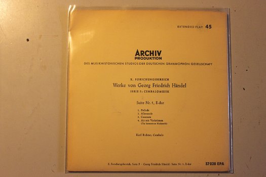 147f - archiv produktion - werke von george friedrich handel - serie f - cembalomusik - suite nr.5 e - 0