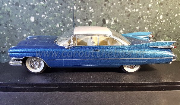 Cadillac Eldorado 1959 blauw 1:24 Whitebox - 0