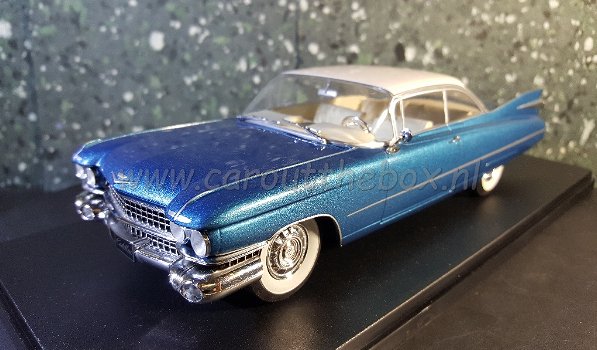 Cadillac Eldorado 1959 blauw 1:24 Whitebox - 1