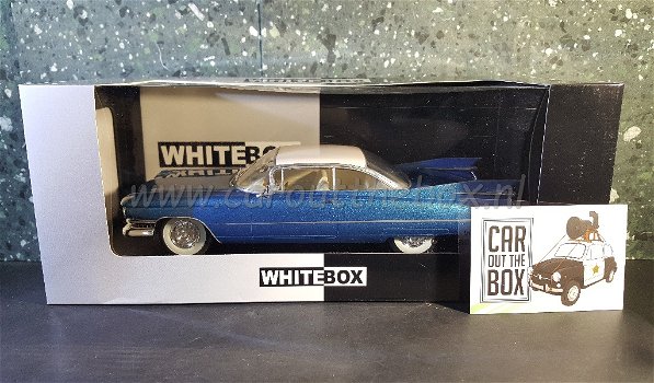 Cadillac Eldorado 1959 blauw 1:24 Whitebox - 4