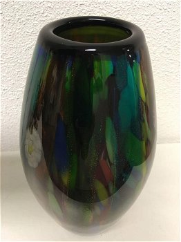 Glazen vaas,handwerk uit glasblazerij,vakwerk-decoratie - 2