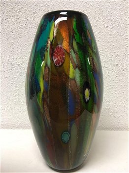 Glazen vaas,handwerk uit glasblazerij,vakwerk-decoratie - 3