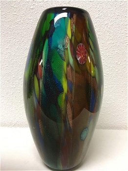 Glazen vaas,handwerk uit glasblazerij,vakwerk-decoratie - 5