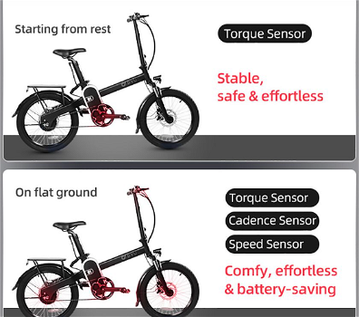 DYU R1 20 Inch Electric City Bike Folding Torque Sensor - 3