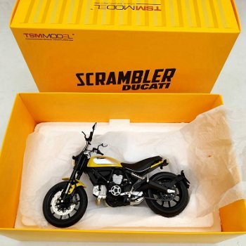 1:12 TrueScale TSM Ducati Scrambler Classic 803cc 2015 Orange moto - 3