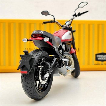 1:12 TrueScale TSM Ducati Scrambler Icon 803cc 2015 Rosso moto - 3