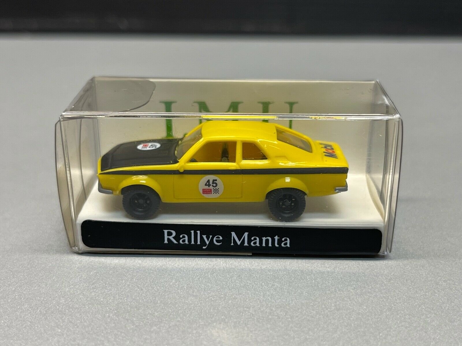 1:87 I.M.U. Opel Manta A #45 Rallye gelb-schwarz 'Mobil' - Afbeelding 5