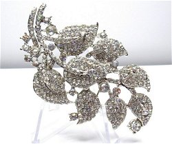 Zeer grote strassbroche, perfect