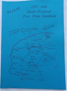 60 Jaar 1928-1988 Damb. Friesland Prov. Friese Dambond