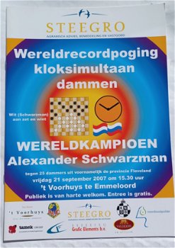 Wereldrecordpoging kloksimultaan dammen 2007, Alexander Schwarzman - 0