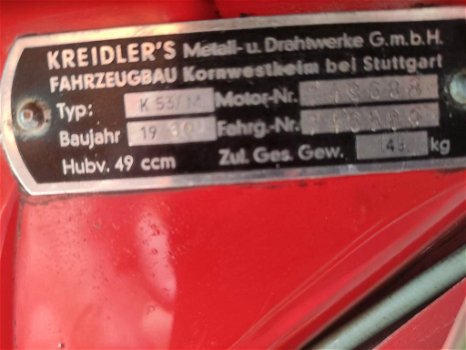 Kreidler florett RS met Nederlands kenteken.type K53/m - 2