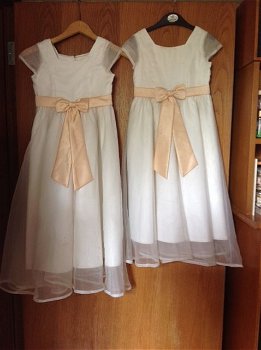 bruidsmeisje jurk - 2x - lengte 90 cm - 85 cm - 0