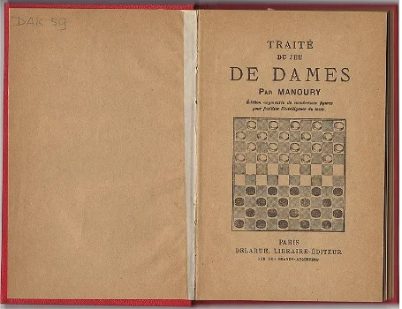 Traité du jeu de Dames, par Manoury - 1