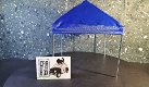 Diorama figuur 1:18 tent / canopy blauw AD268 - 3 - Thumbnail