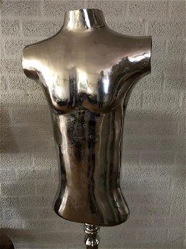 torso , aluminium , decoratie beeld - 5