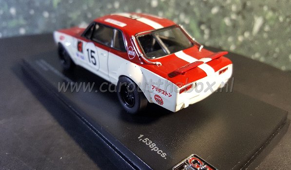 Nissan Skyline 2000 GT-R #15 rood 1:43 Kyosho - 2