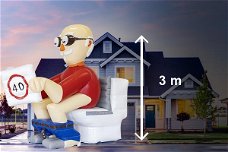 Abraham pop op WC / Toilet te huur landelijke bezorging mogelijk