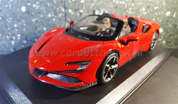 Ferrari SF90 Spyder rood 1:18 Bburago - 1