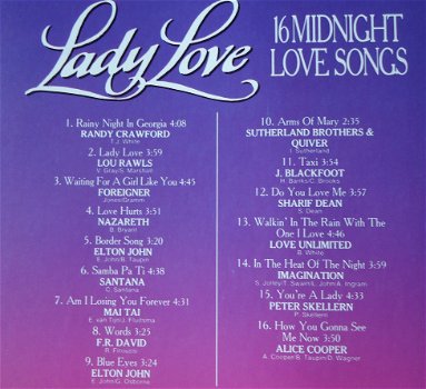 Originele verzamel-CD Golden Love Songs Volume 1: Lady Love. - 1