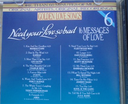 Originele verzamel-CD Golden Love Songs Volume 6 van Arcade. - 4