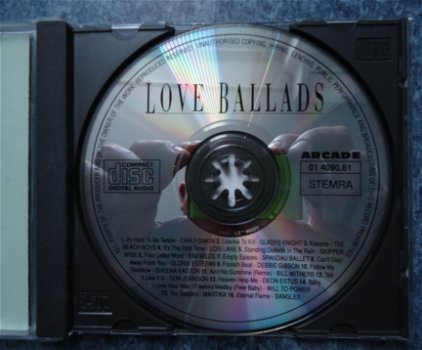 Te koop de originele verzamel-CD Love Ballads van Arcade. - 6