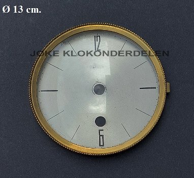 = Pendule deur / wijzerplaat = bol glas =47770 - 0