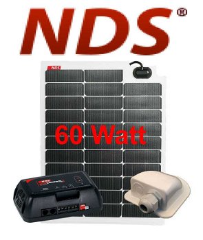 NDS SOLARFLEX EVO 60W Flexibel Zonnepaneel SET + SC320M - 0