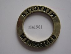 bedeltje/charm op=op :ring goud miracles - 22 mm (nog 1 st)