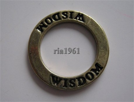 bedel/charm op = op :ring brons wisdom - 22 mm - 0