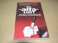 De Alfa lijst(1)- James Anderson