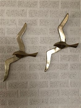 Paar forse silhouette meeuwen-vogel silhouet-vogel-deco - 4