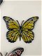 Set van 3 Vlinders, geheel metaal en vol in kleur-vlinder - 2 - Thumbnail