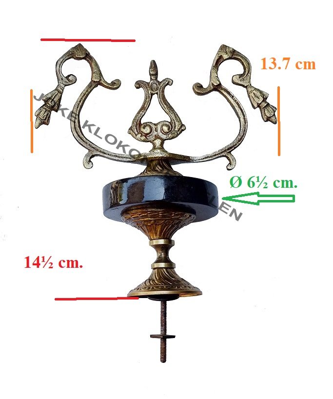 = Klokstel ornament = 47817 - Afbeelding 2